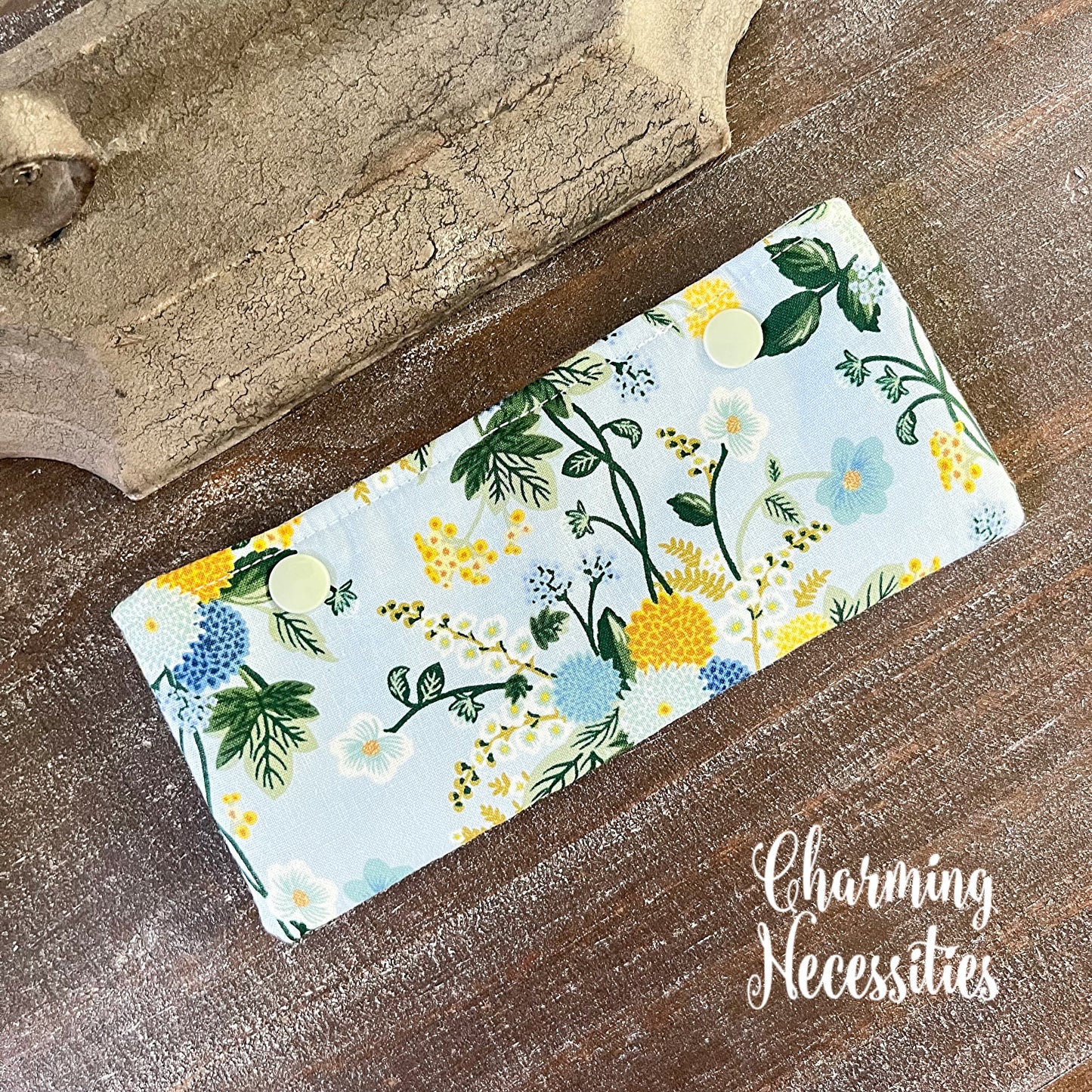 DPN Pouch, Rifle Paper Co Dahlia Blue Knitting Accessories Organization Notionse