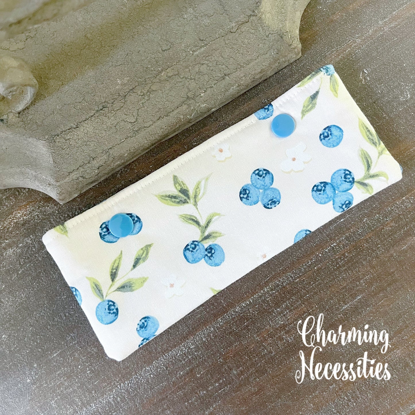 Knitting Project Bag Set, Blueberry Blossoms