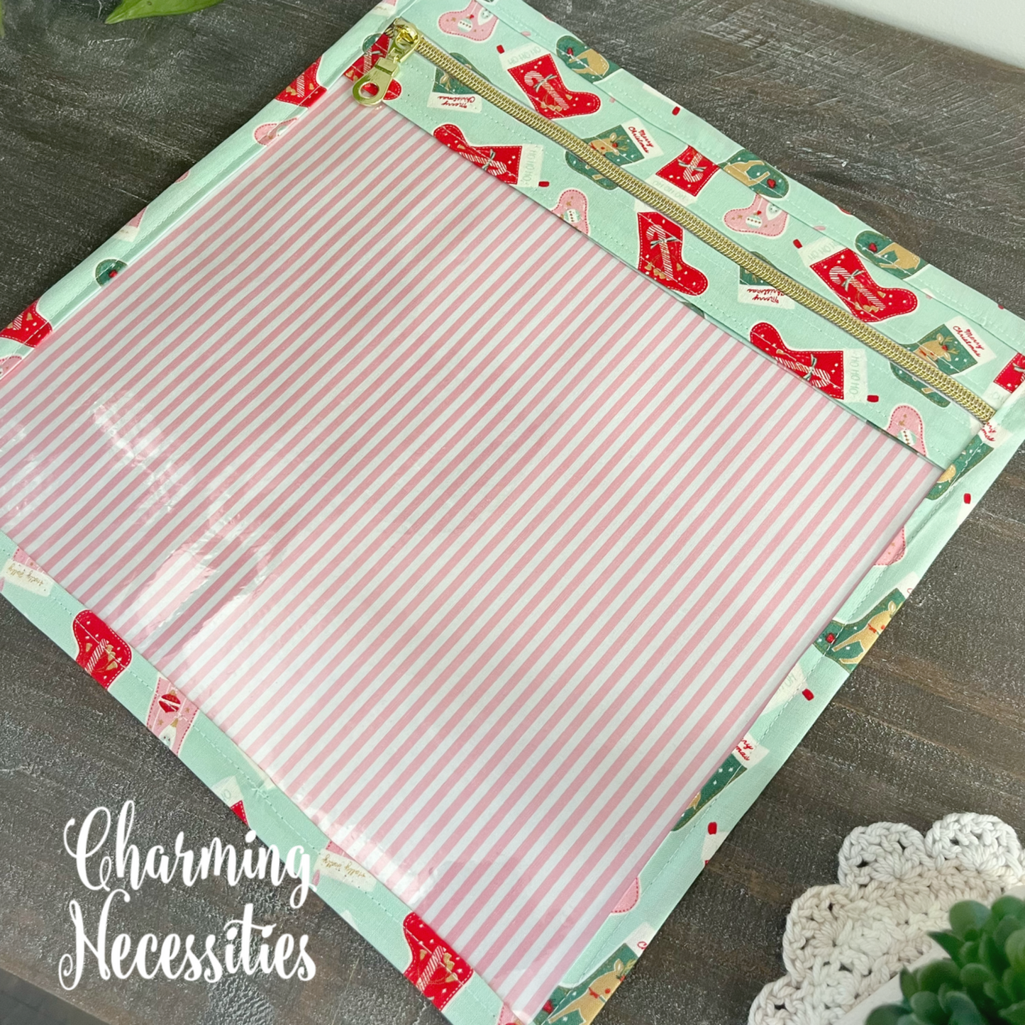 Cross Stitch Embroidery Project Bag, Christmas Stockings, Project Storage Organization
