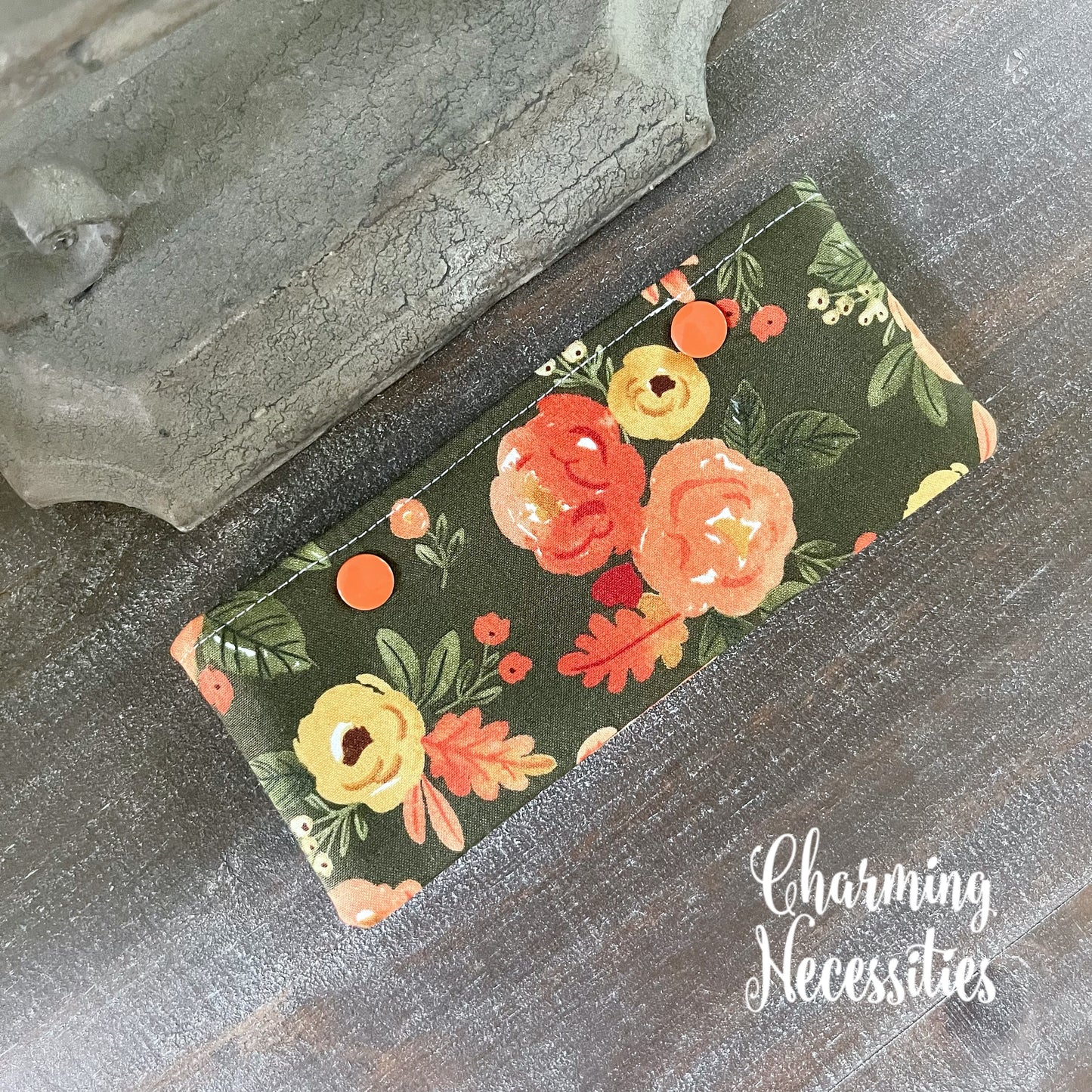 DPN Pouch, Fall Watercolor Floral Knitting Accessories Organization Notionse