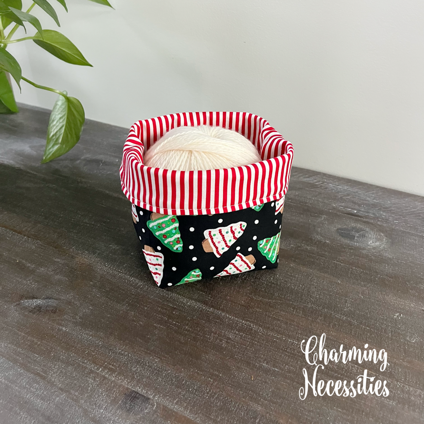 Yarn Bowl Cozy Basket, Christmas Tree Cakes, Knitting Accessories Yarn Storage Organization