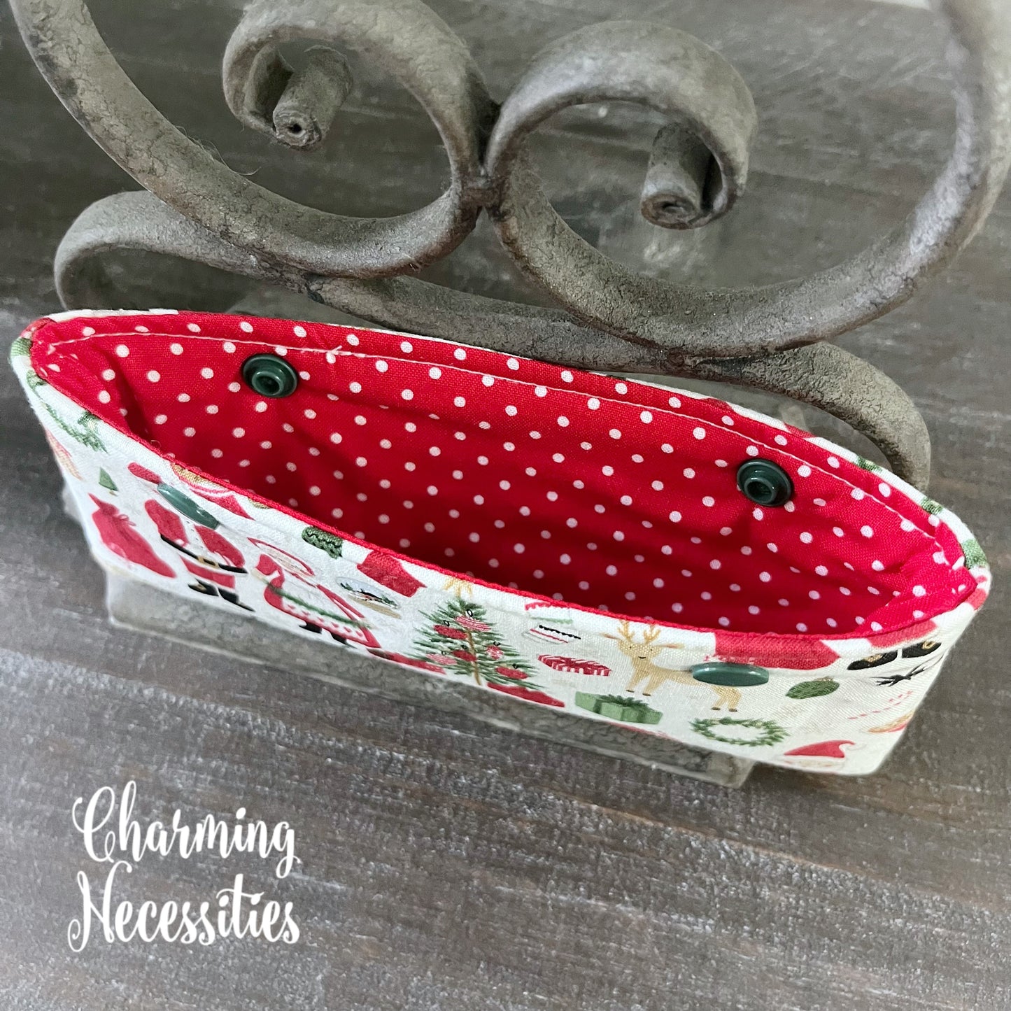 DPN Pouch, Santa and Mrs Claus Knitting Accessories Organization Notionse