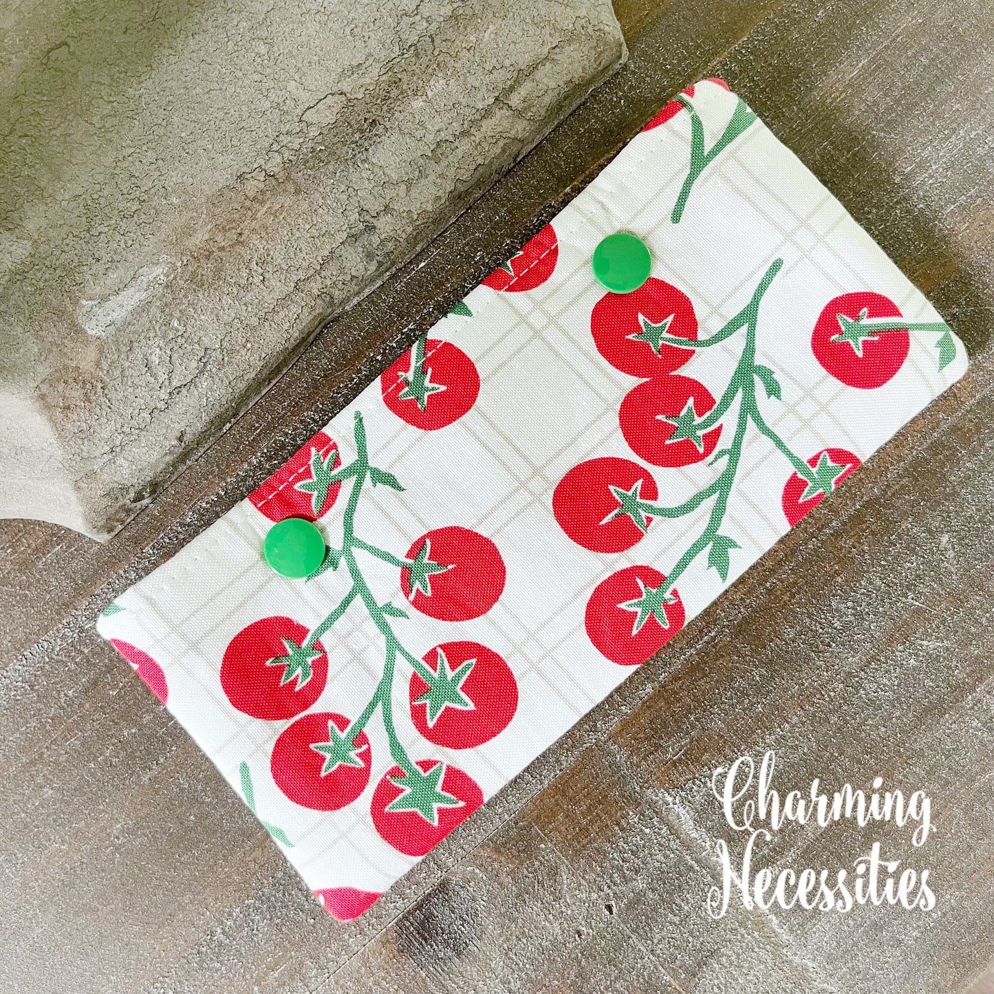 Knitting Project Bag Set, Tomato Garden