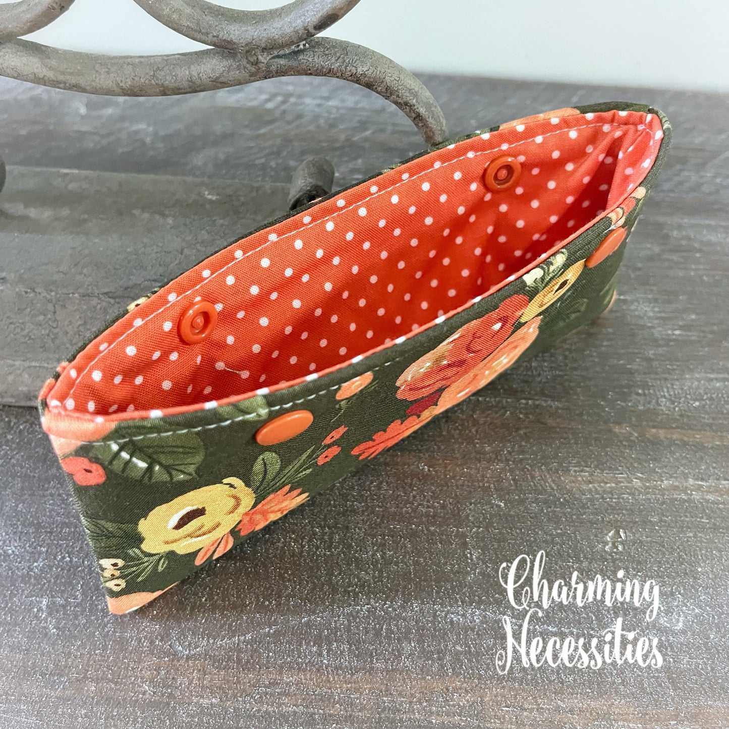 DPN Pouch, Fall Watercolor Floral Knitting Accessories Organization Notionse