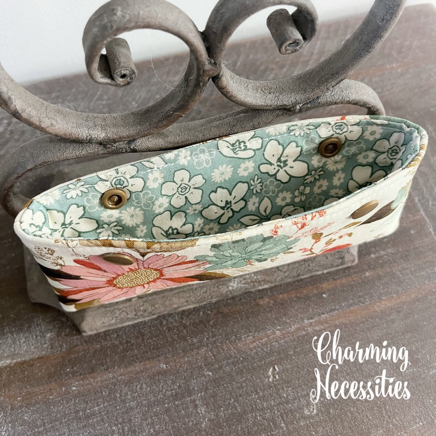 Knitting Project Bag Set, Wildflower Meadow Blue