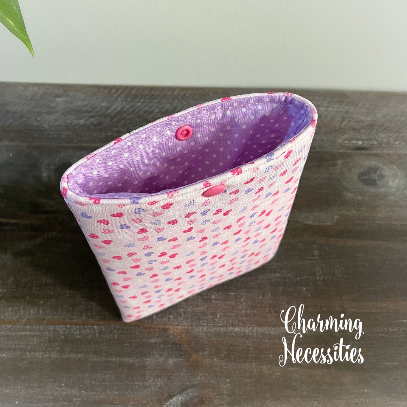 Padded Book Sleeve Kindle Sleeve Cover, Valentines Day Hearts in Pink and Purple , Gifts for Book Lovers