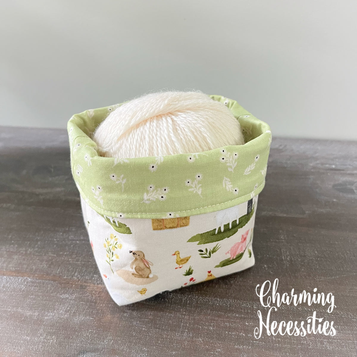 Barnyard Friends Yarn Bowl Cozy, Yarn Organizer