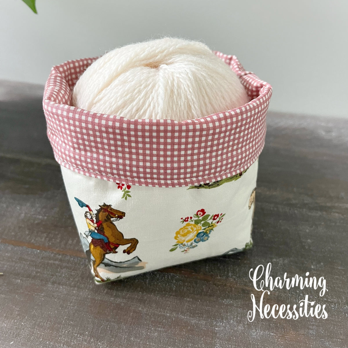 Western Cowgirl Yarn Bowl Cozy, Yarn Organizer