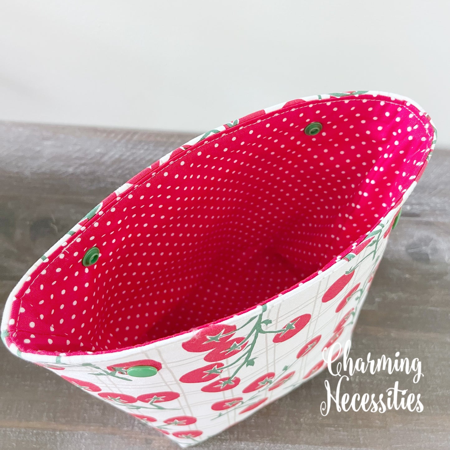 Knitting Project Bag Set, Tomato Garden