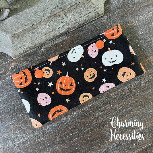 DPN Case, Jack o Lantern Pumpkins on Black Halloween Knitting Accessories Organization Notions