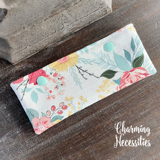 DPN Pouch, Pastel Floral on Ivory Knitting Accessories Organization Notionse