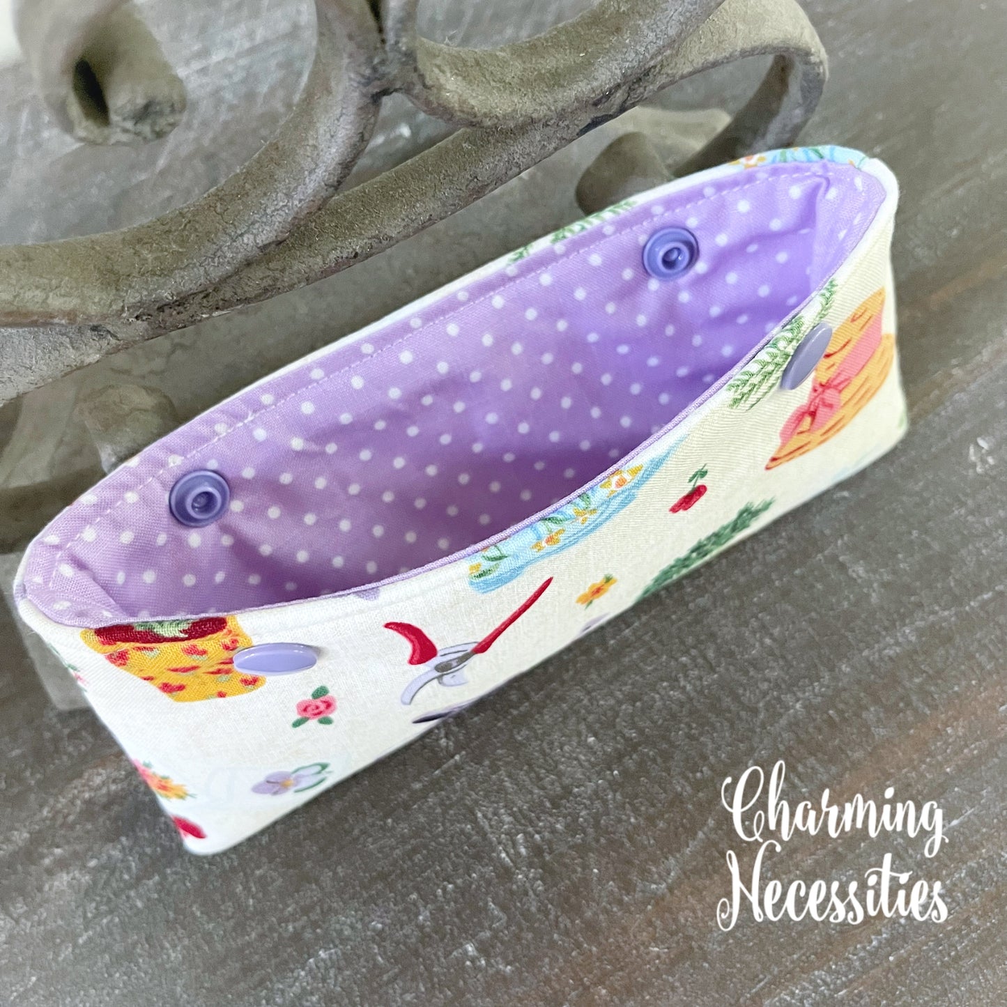 DPN Pouch, In the Garden, Knitting Accessories Organization Notions