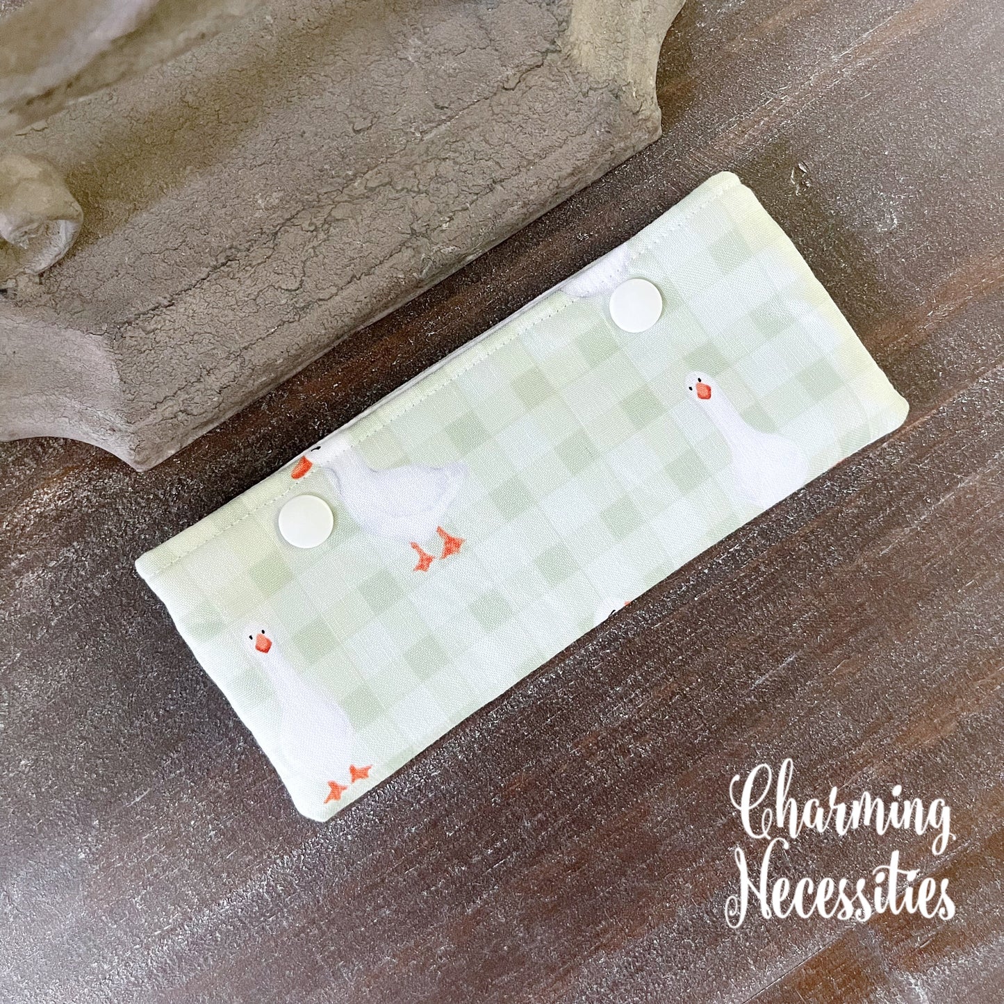 DPN Pouch, Ducks and Gingham, Knitting Accessories Organization Notions