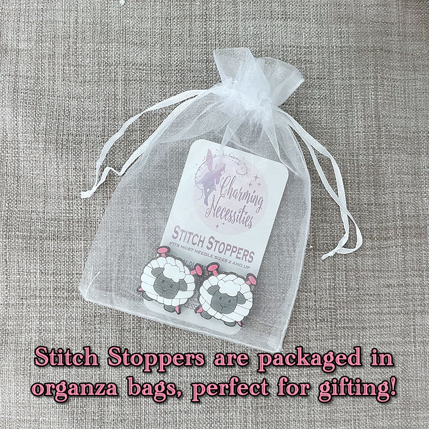 Bookish Stitch Stoppers, Just a Girl Who Loves Books, Set of 2, Knitting Accessories, Stitch Holders, Gifts for Knitters