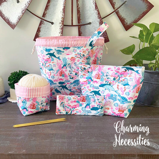 Knitting Project Bag Set, Under the Sea
