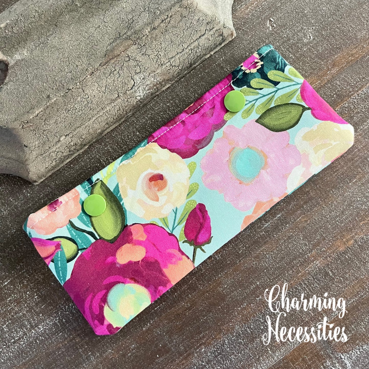 DPN Pouch, Vibrant Floral Knitting Accessories Organization Notions