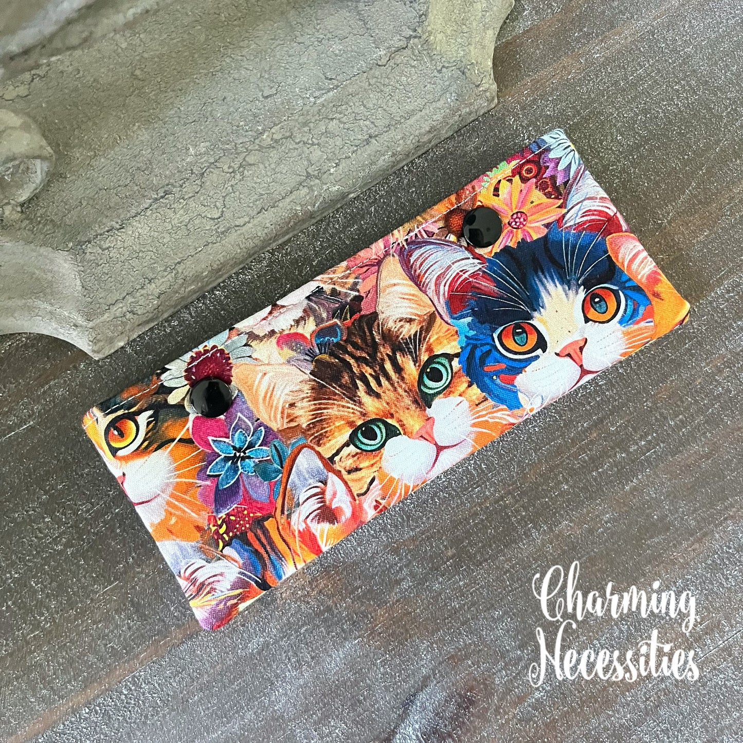 DPN Pouch, Calico Cats, Knitting Accessories Organization Notions