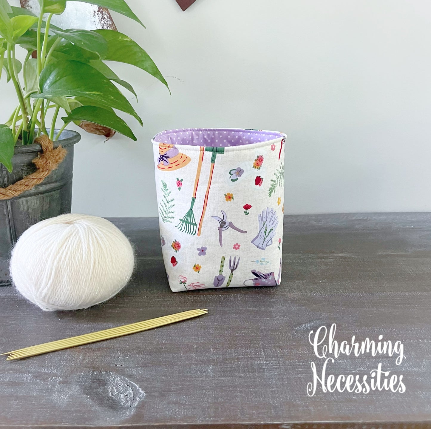 Knitting Project Bag Set, In the Garden