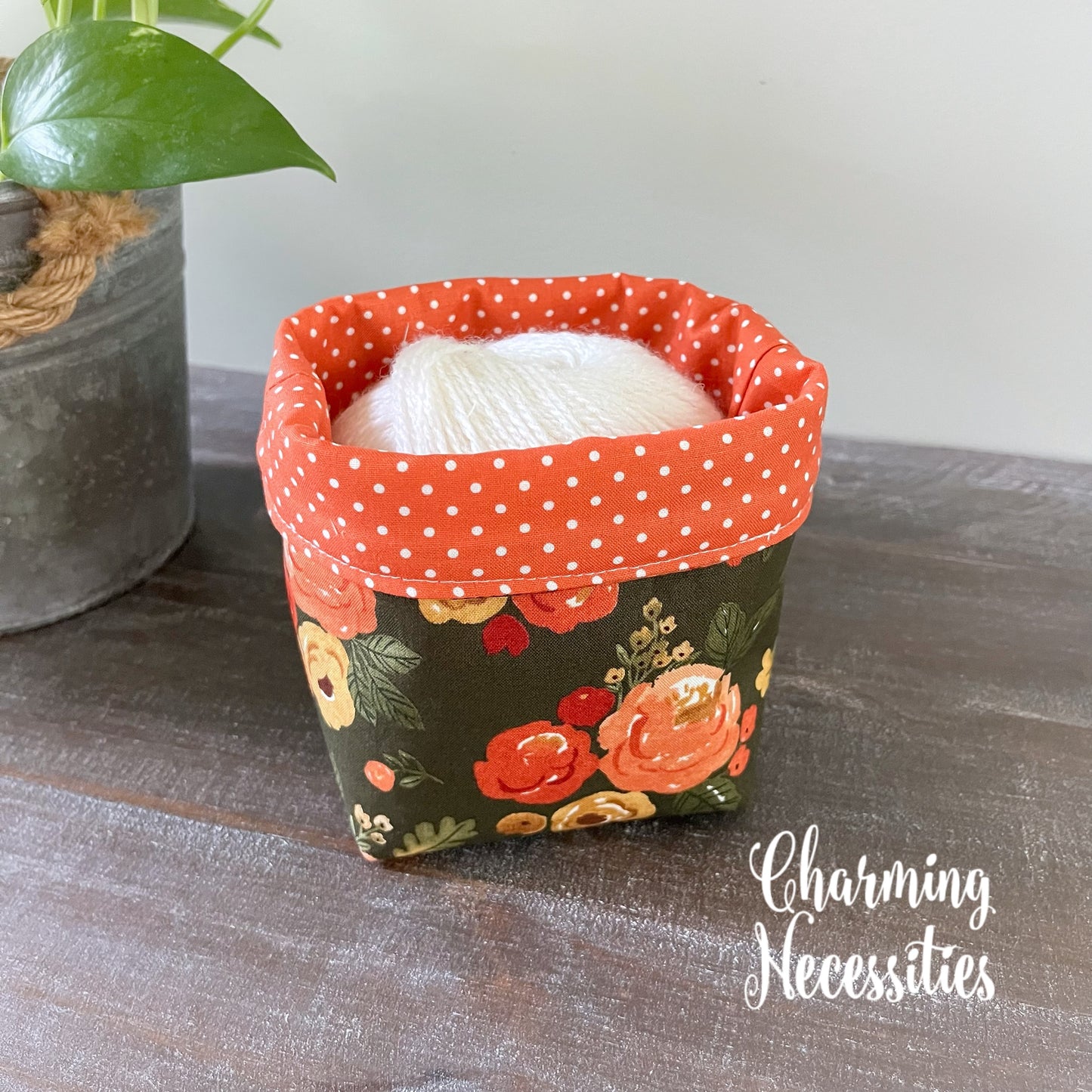 Knitting Project Bag Set, Fall Watercolor Floral