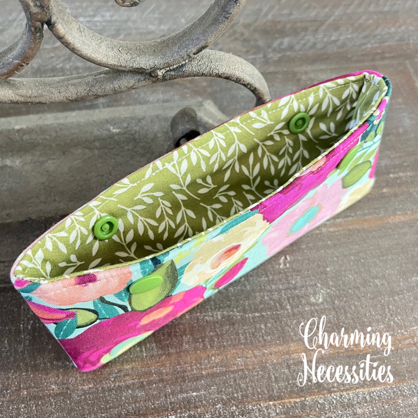 DPN Pouch, Vibrant Floral Knitting Accessories Organization Notions