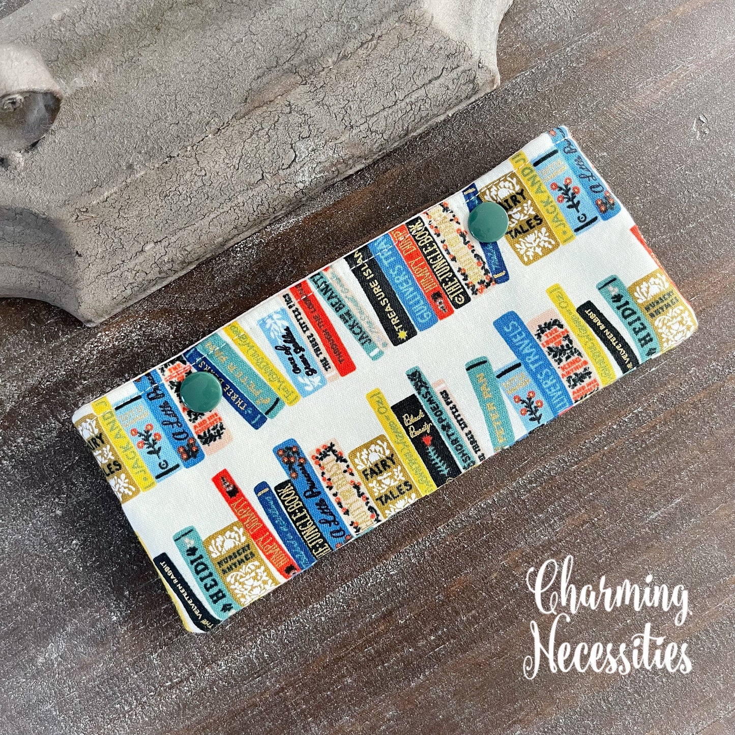 DPN Pouch, Book Shelf Rifle Paper Co Curio, Knitting Accessories Organization Notions