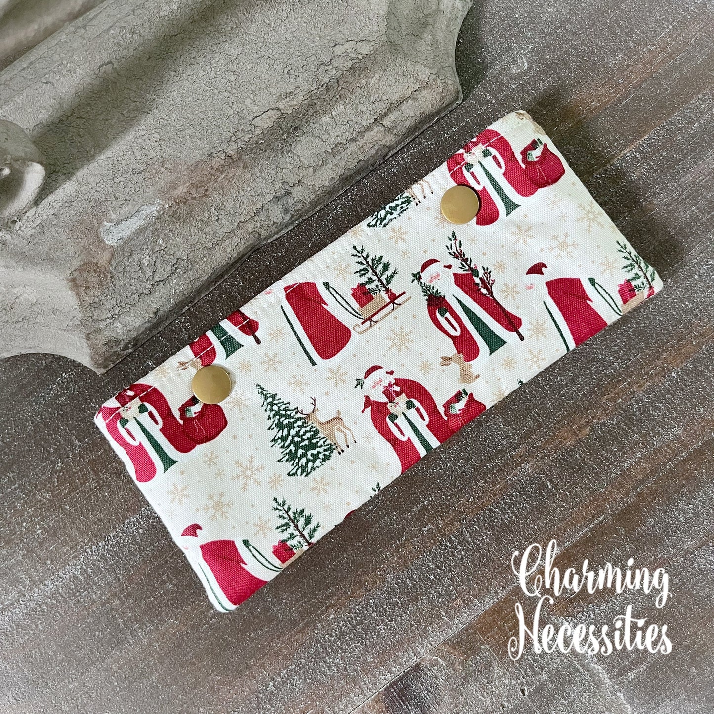 Knitting Project Bag Set, Old St. Nick