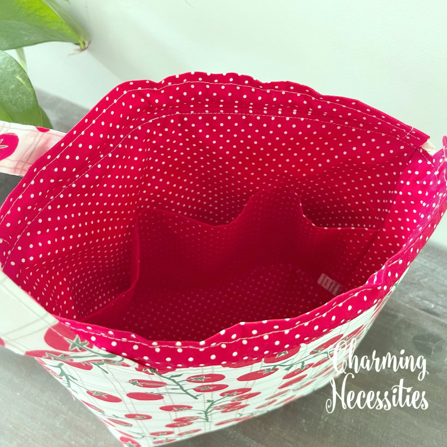 Knitting Project Bag Set, Tomato Garden