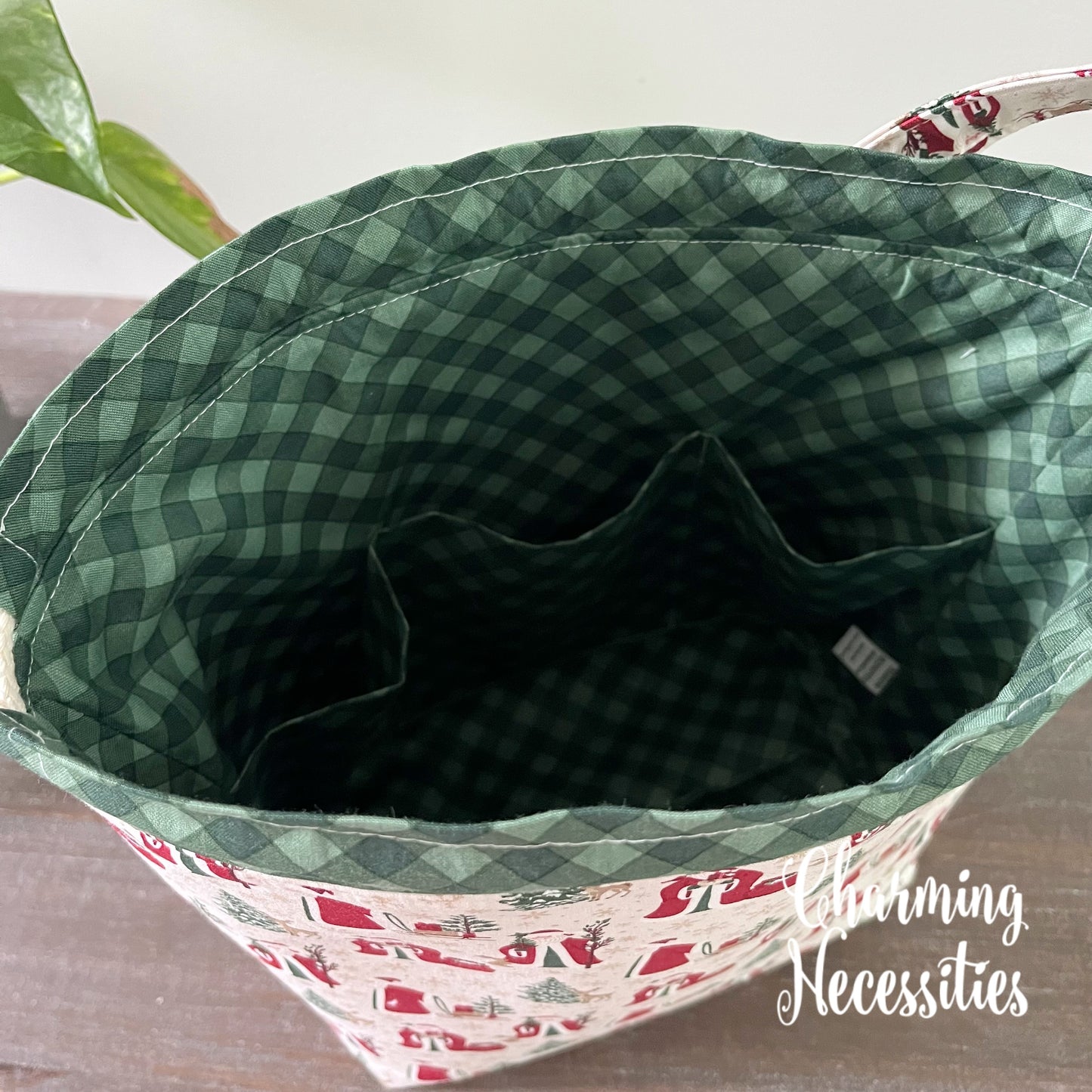 Knitting Project Bag Set, Old St. Nick