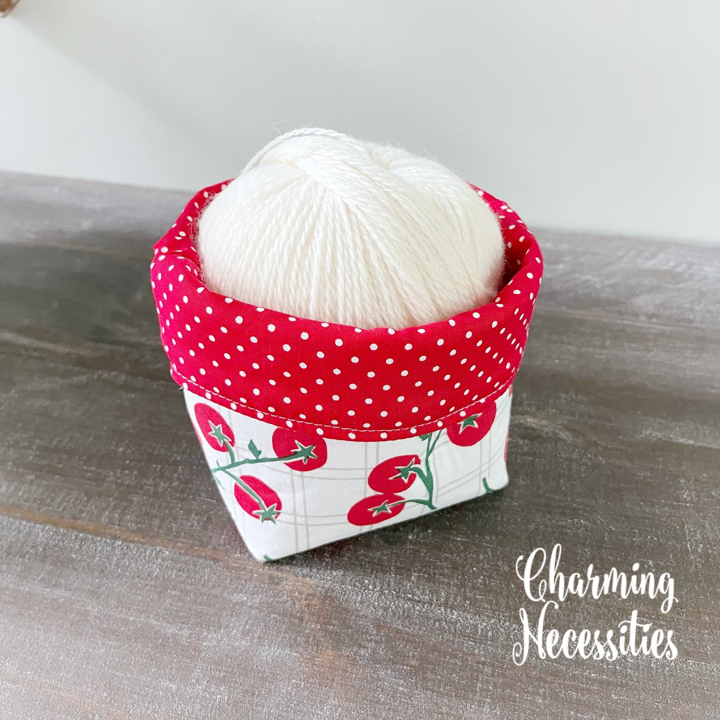 Knitting Project Bag Set, Tomato Garden