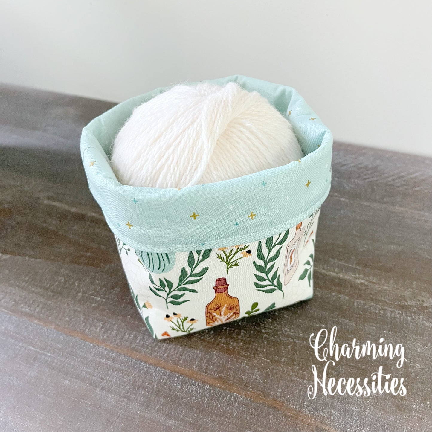 Knitting Project Bag Set, Halloween Apothecary Ivory