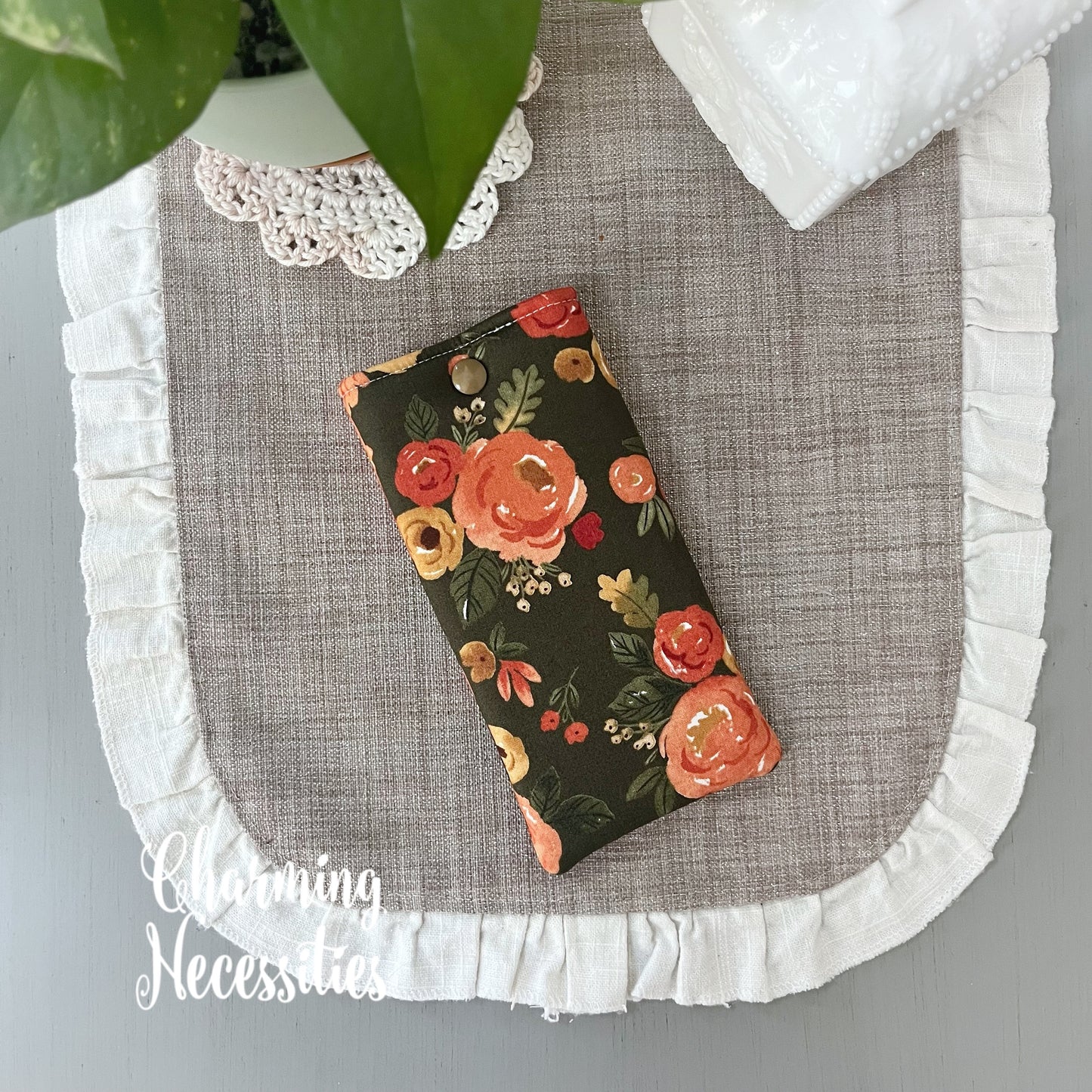 Padded Glasses Case, Watercolor Fall Floral