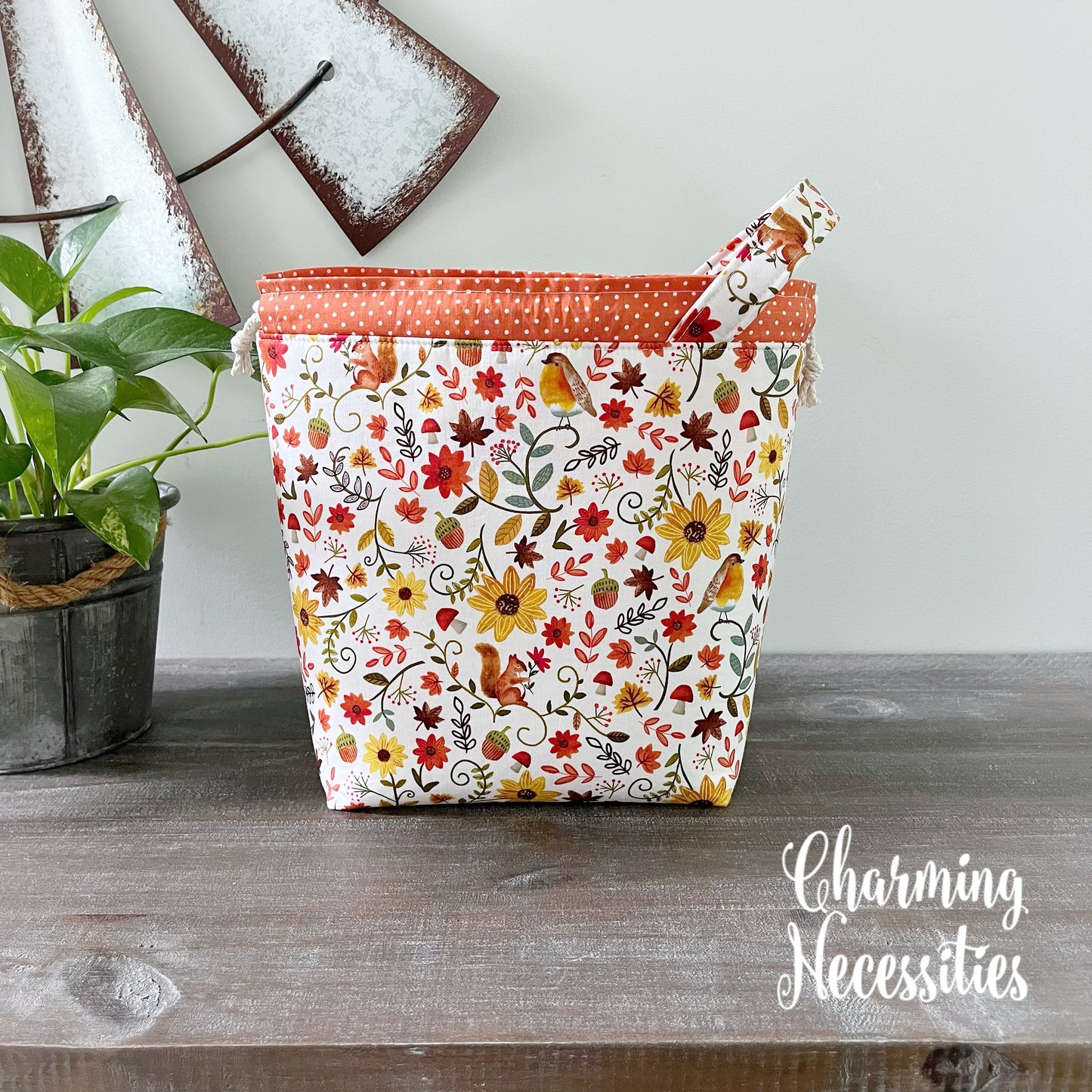 Knitting Project Bag Set, Autumn Whimsy
