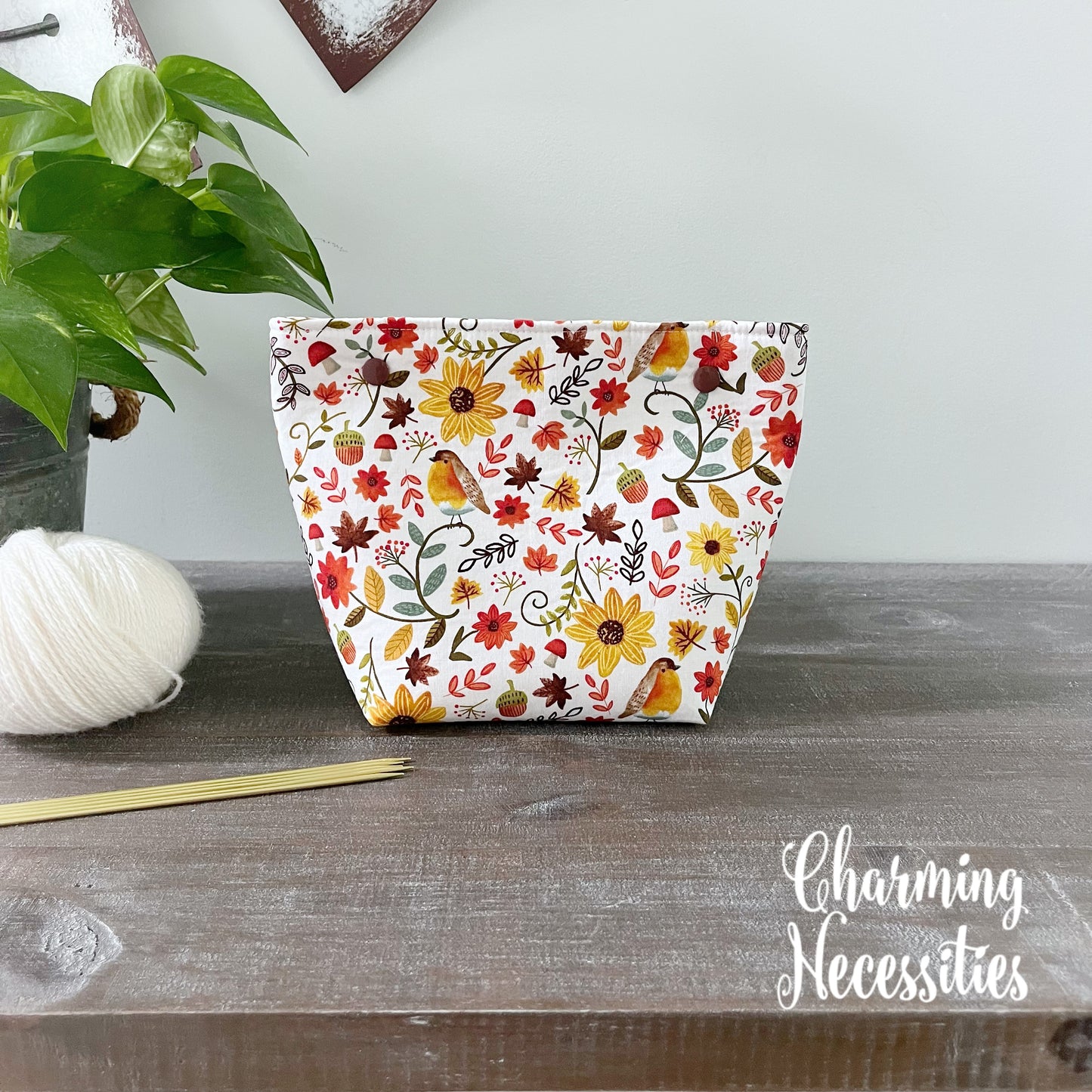 Knitting Project Bag Set, Autumn Whimsy