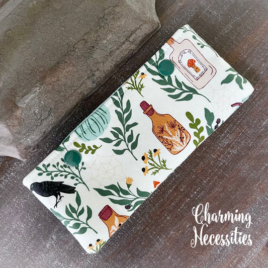 DPN Pouch, Halloween Apothecary Ivory, Knitting Accessories Organization Notions