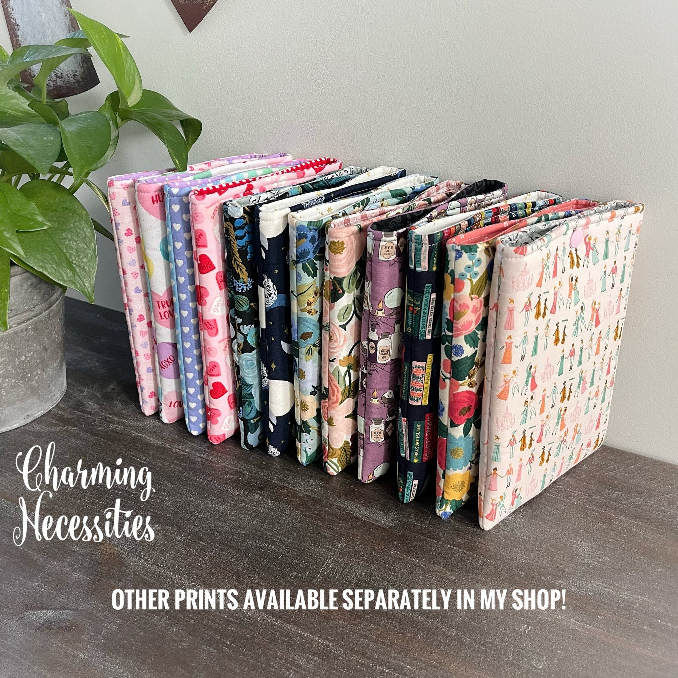 Padded Book Sleeve Kindle Sleeve Cover, Valentines Day Conversation Hearts, Gifts for Book Lovers