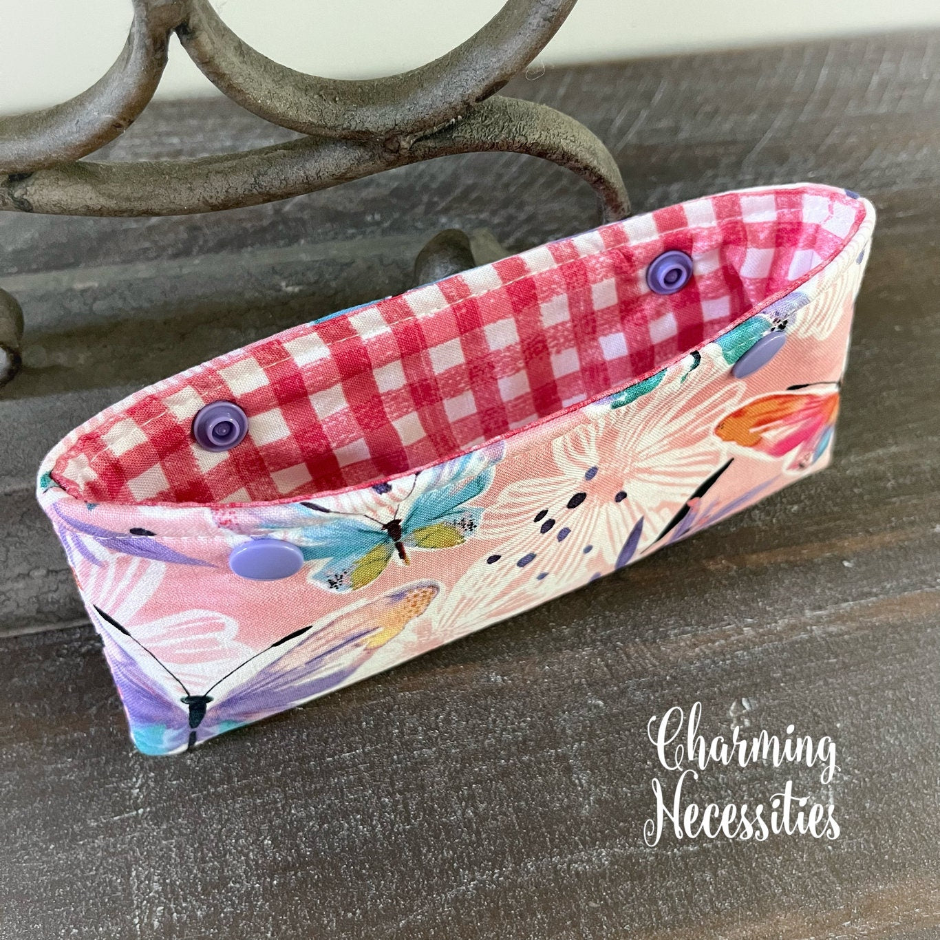 DPN Pouch, Butterfly Floral, Knitting Accessories Organization Notions