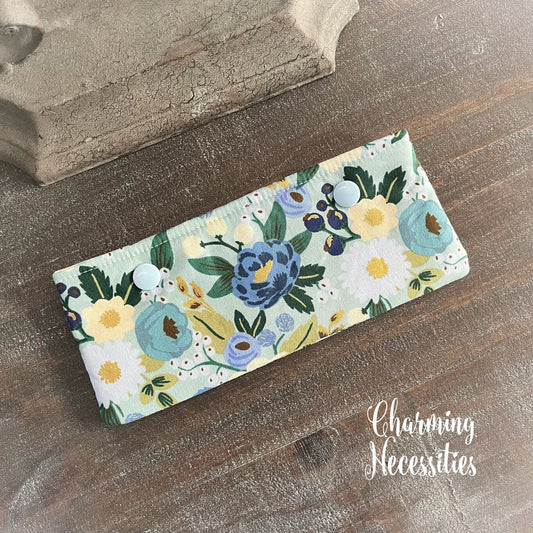 DPN Pouch, Rifle Paper Co Vintage Blossoms Mint, Knitting Accessories Organization Notions