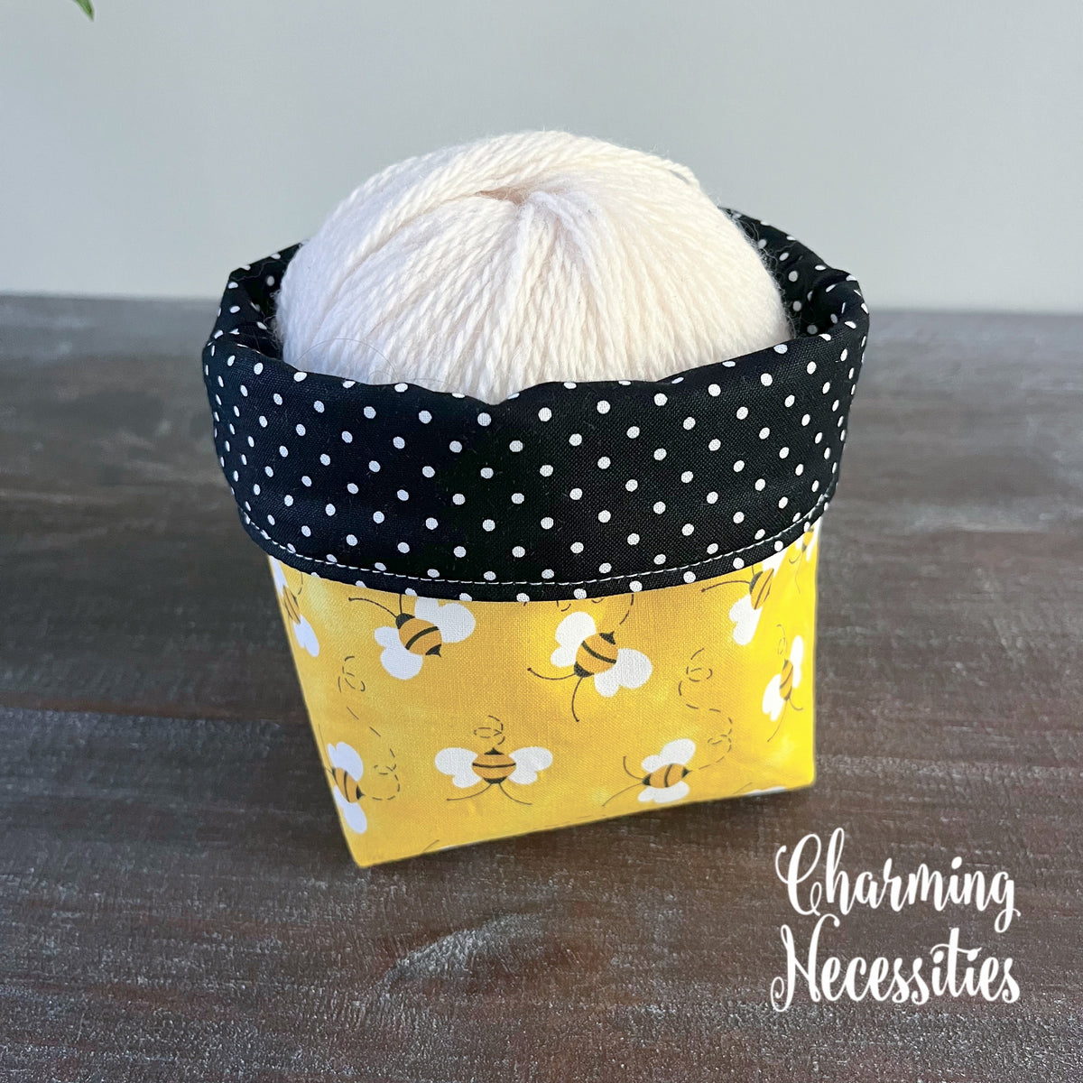 Bumble Bees Yarn Bowl Cozy, Yarn Organizer