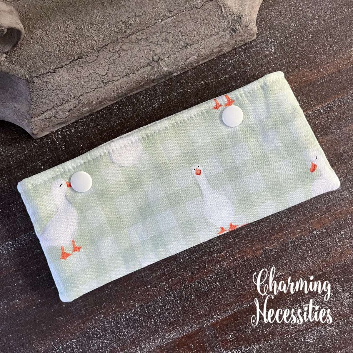 Knitting Project Bag Set, Ducks and Gingham