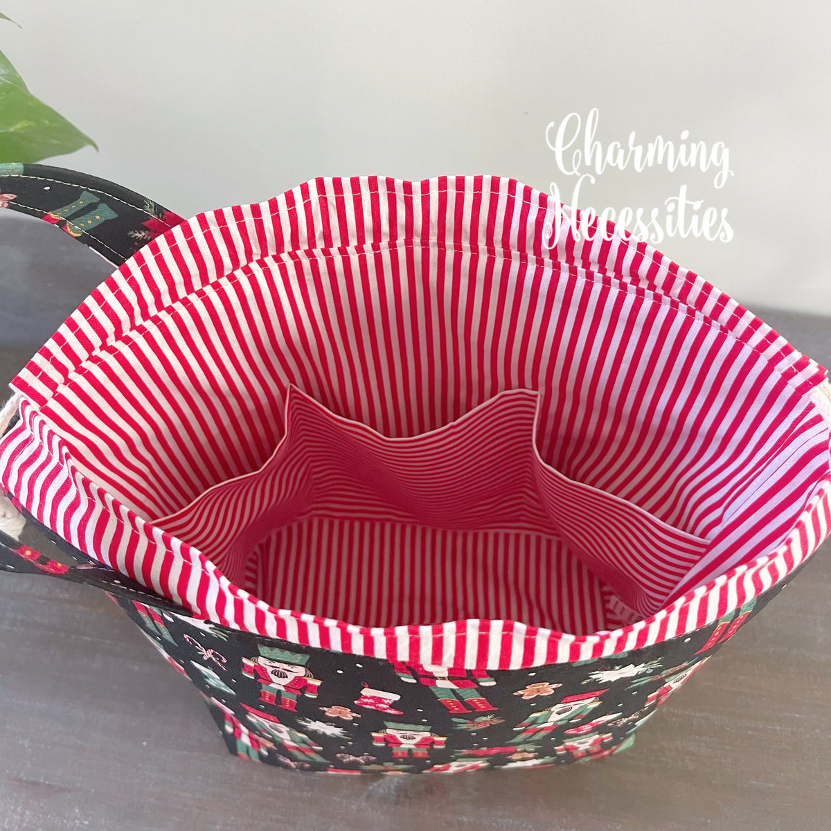 Nutcracker Magic Knitting Project Bag, Drawstring Tote